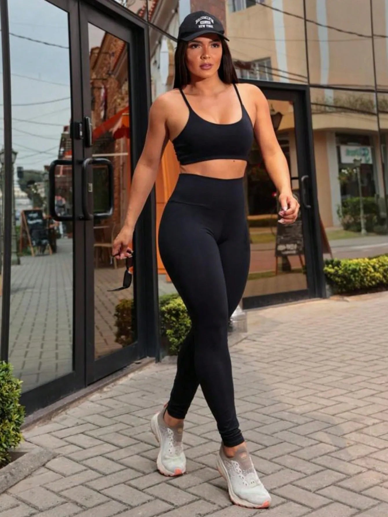 Conjunto Fitness Feminino Top e Calça Legging Para Academia e Dia a dia