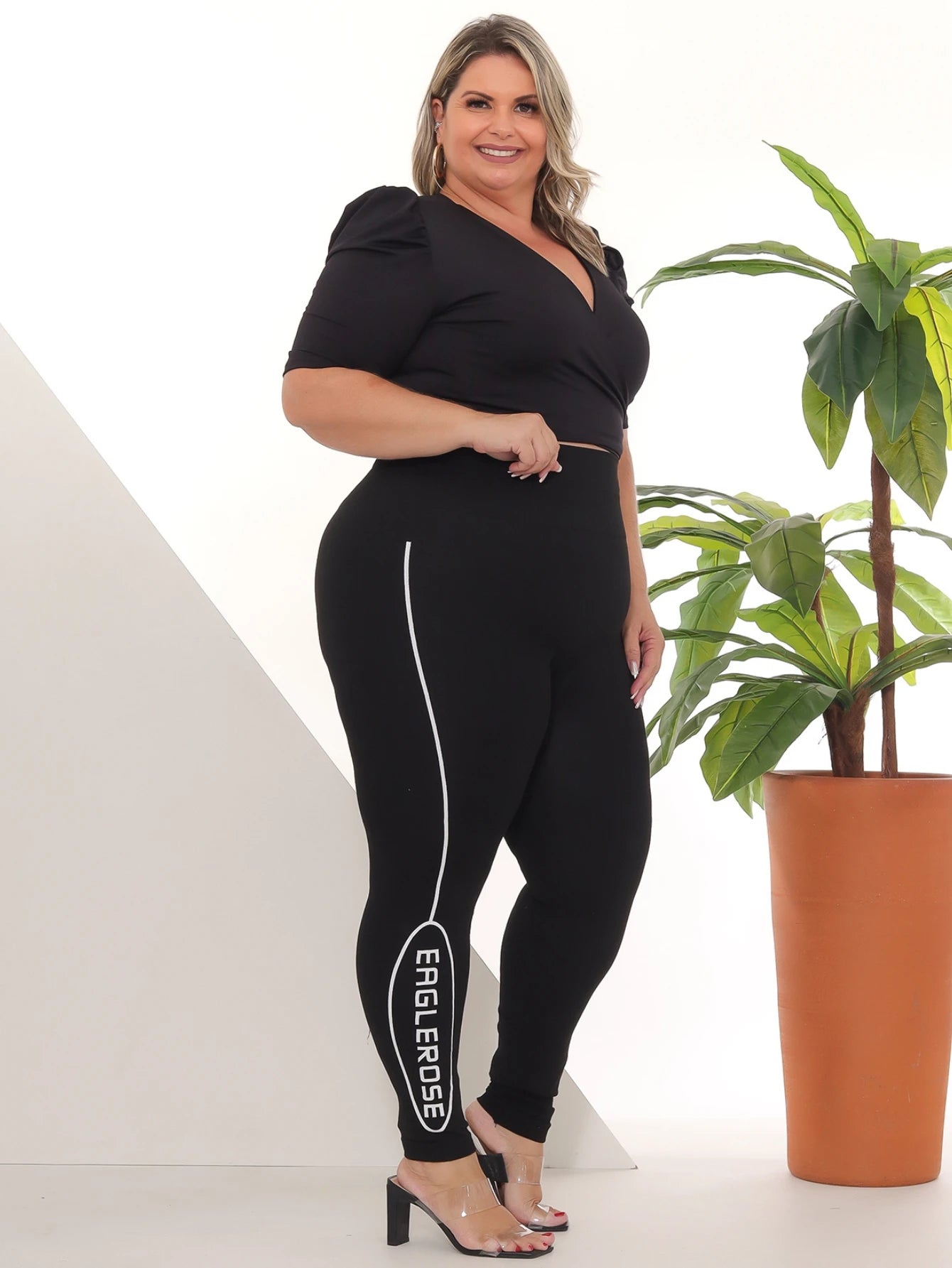 Calça Legging Plus Size Levanta Bumbum