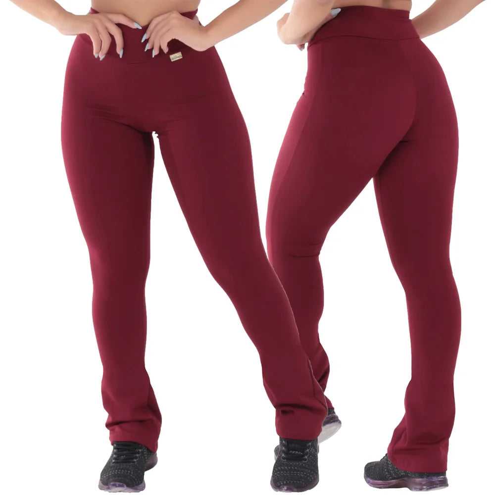 KIT Compre 2 leve 3 LEGGINGS TÉRMICA PELUCIADA FLARE BAILARINA