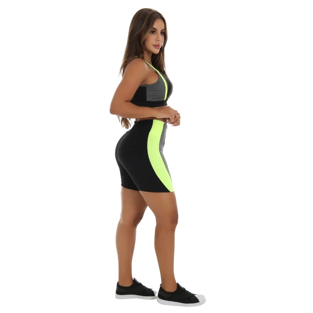 Conjunto Academia Detalhe Em Neon