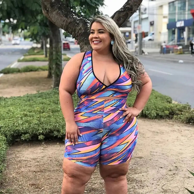 conjunto Plus Size estampado