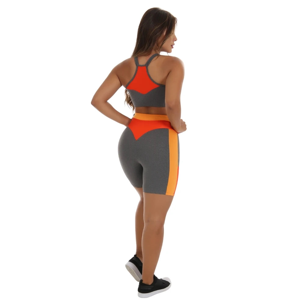 Conjunto Academia Detalhe Em Trilobal (Bermudas + Top C/Bojo)