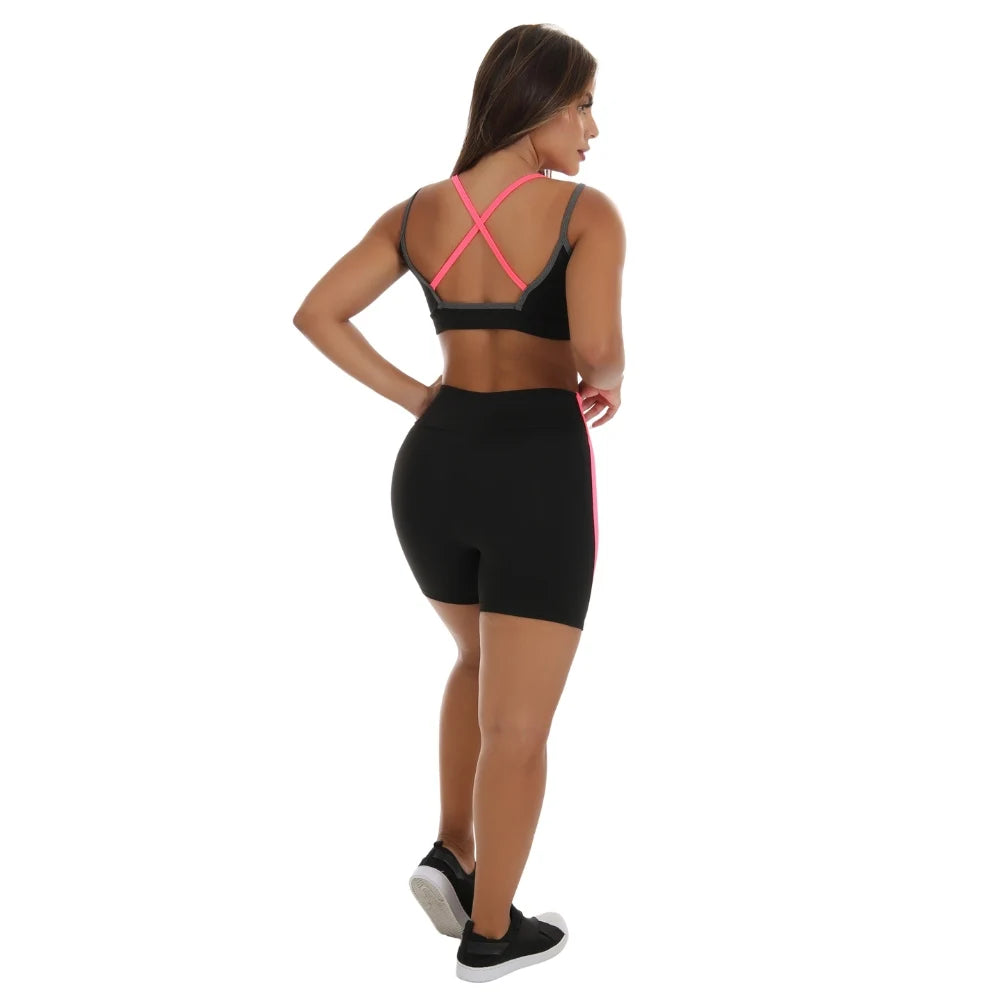 Conjunto Academia Detalhe Em Neon