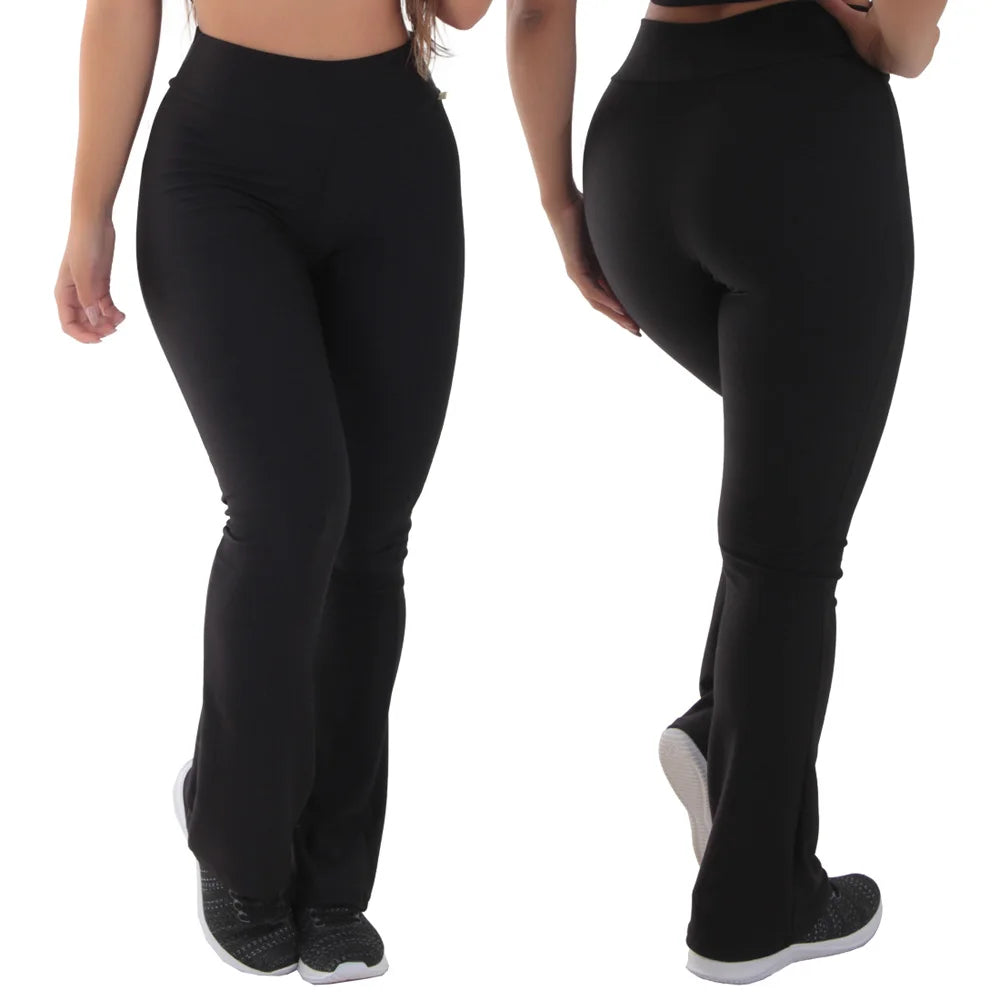 KIT Compre 2 leve 3 LEGGINGS TÉRMICA PELUCIADA FLARE BAILARINA