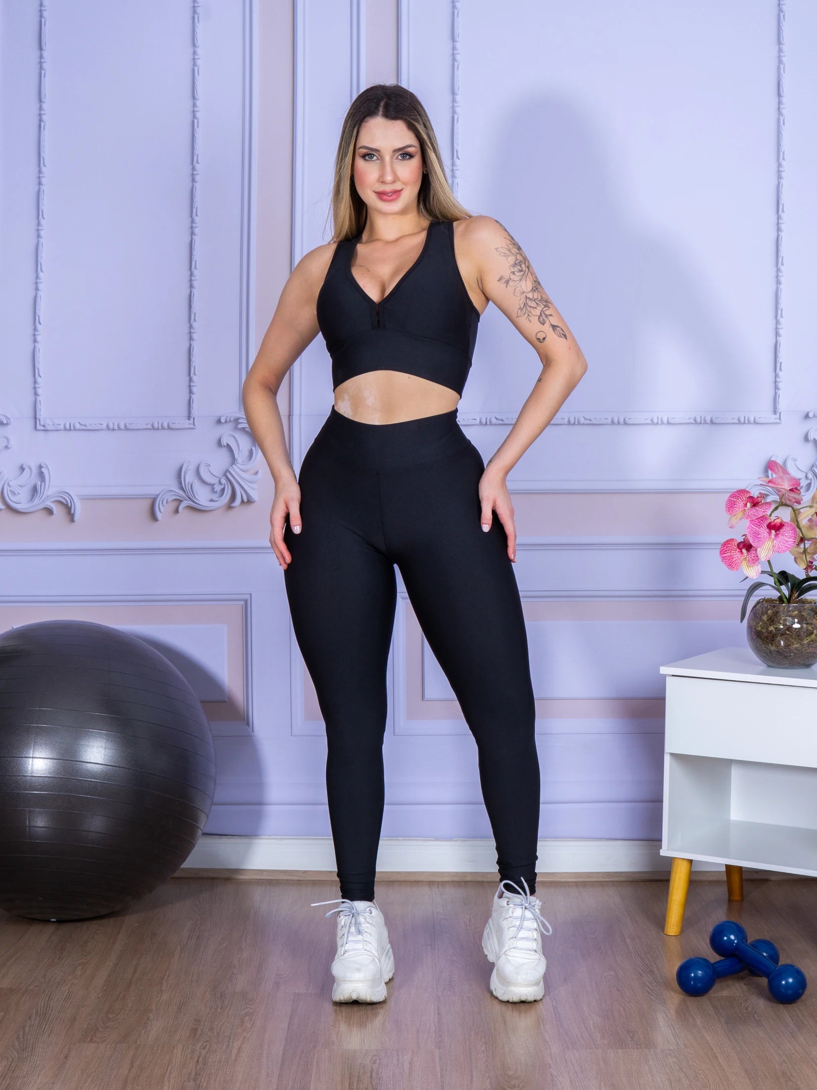 Conjunto Legging Suplex + Top Nadador