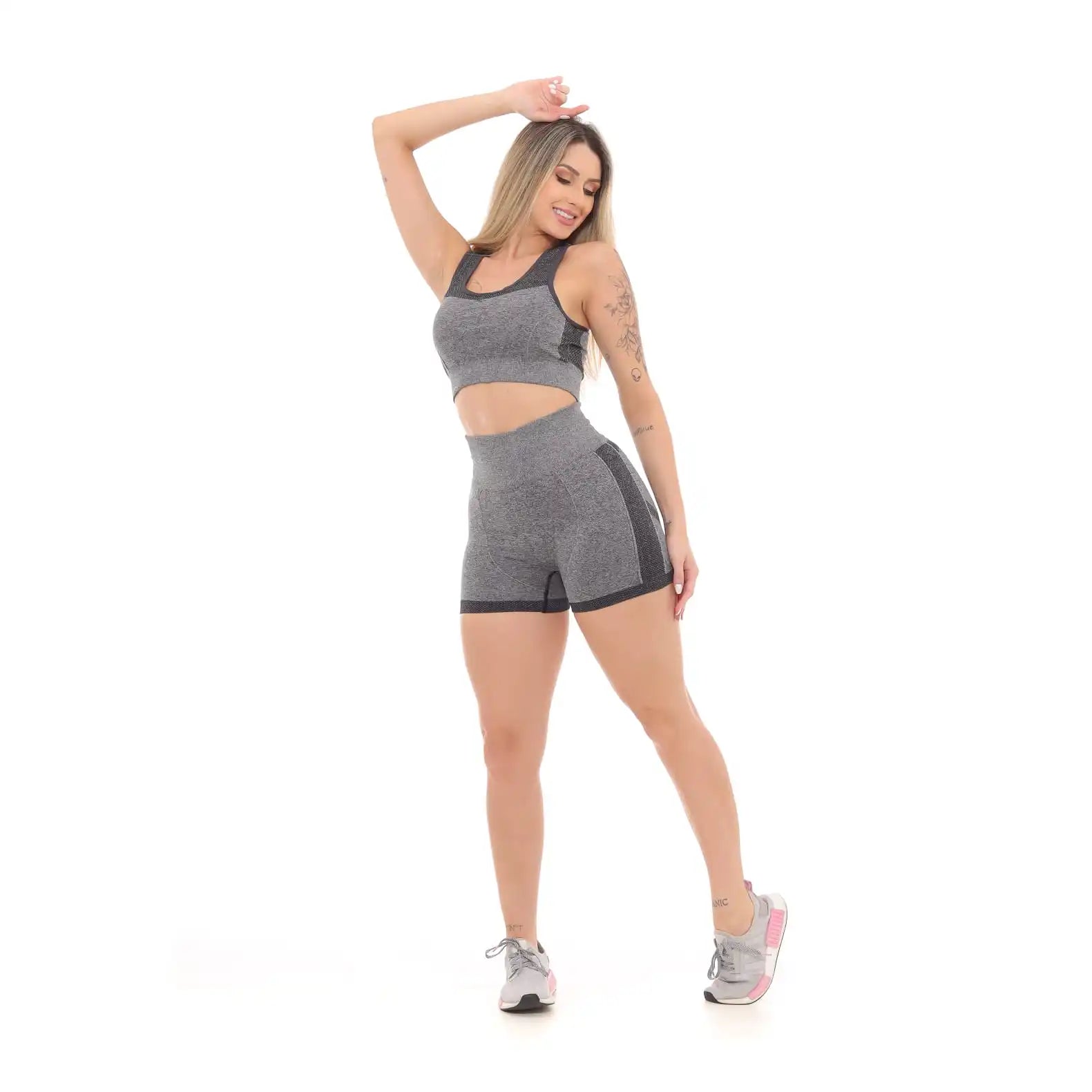 Kit com Top e Calça Legging Para Academia