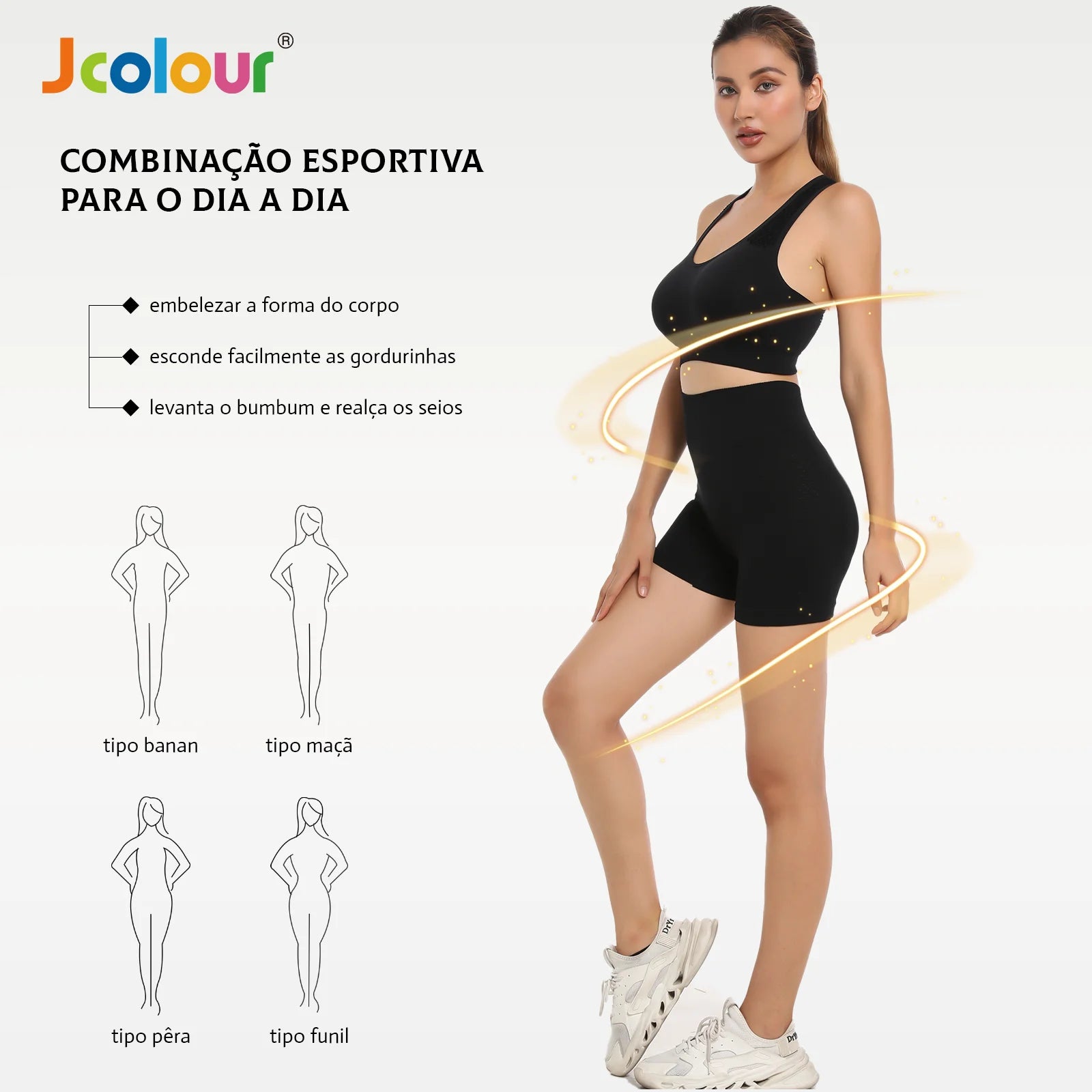 Conjunto de Top e Shorts Esportivo , Respirável e secagem rápida