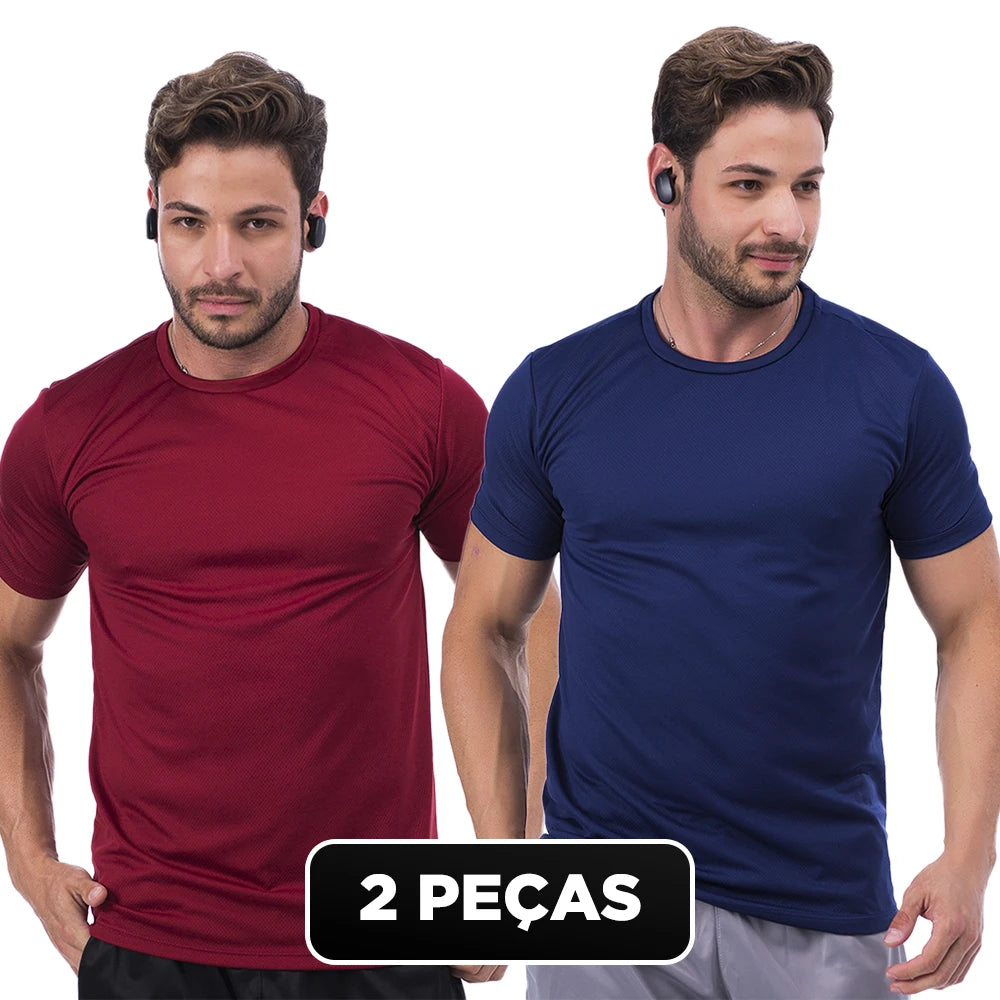 Kit 2 Camisetas Dry Fit Masculina