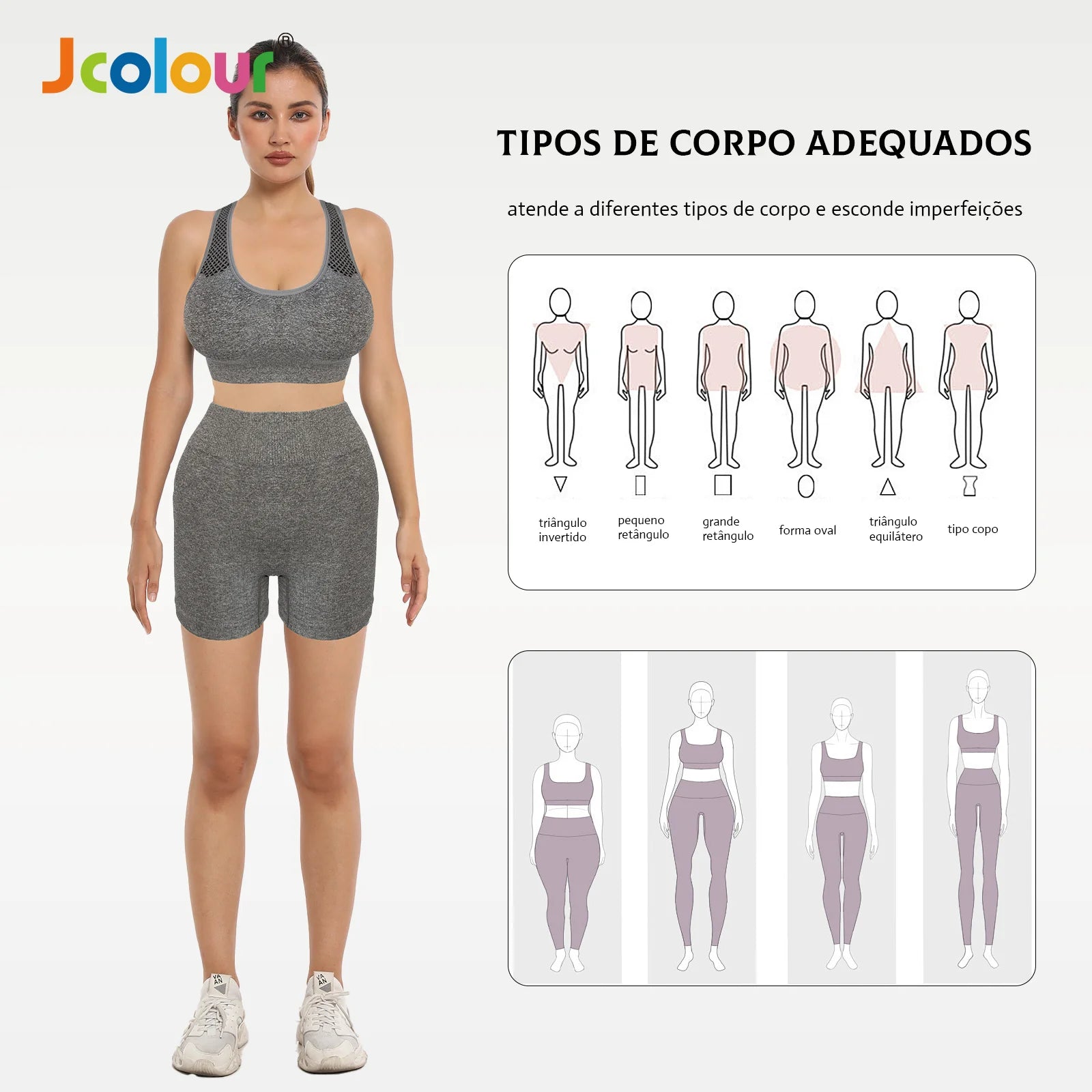 Conjunto de Top e Shorts Esportivo , Respirável e secagem rápida