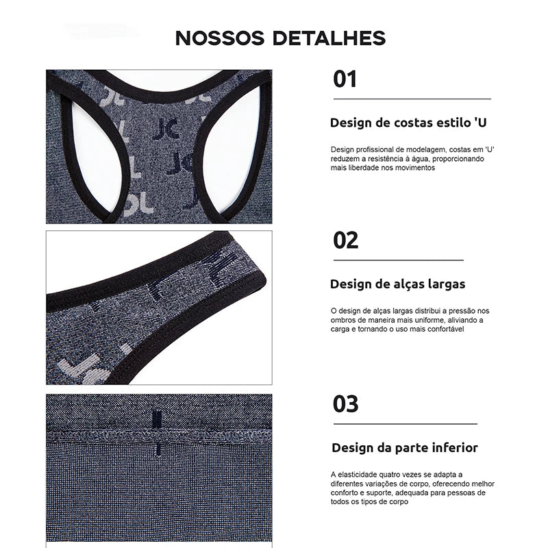Conjunto feminino , Sem Costura, Estampa de Letras, Elegante, Curta, Cintura