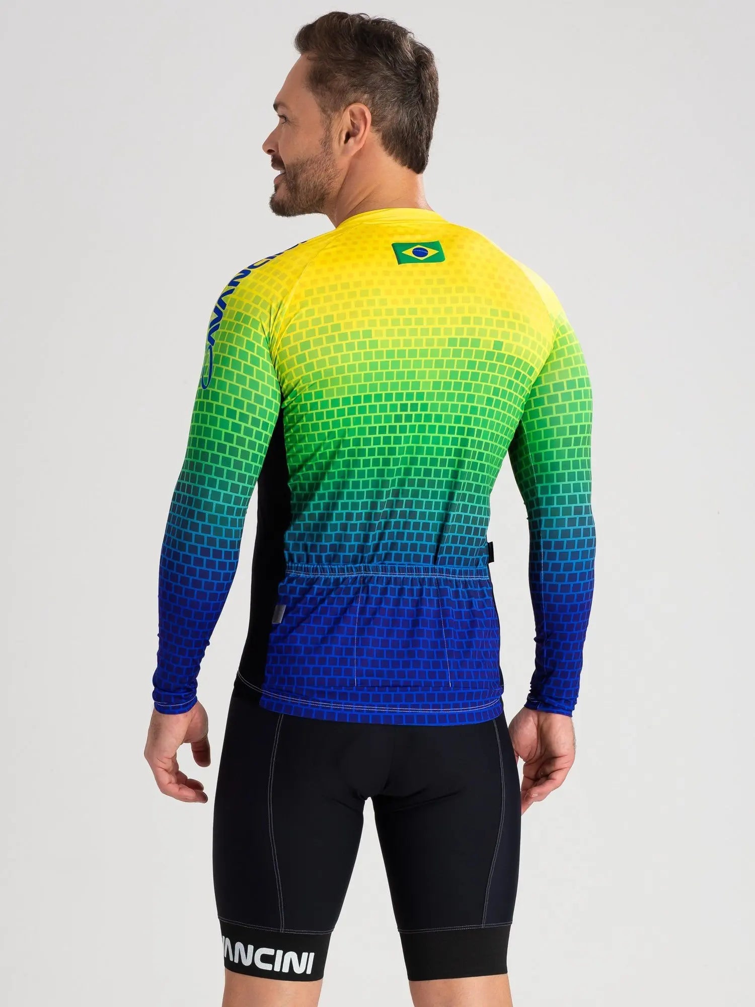 Camisa para Ciclismo Masculina de Poliéster