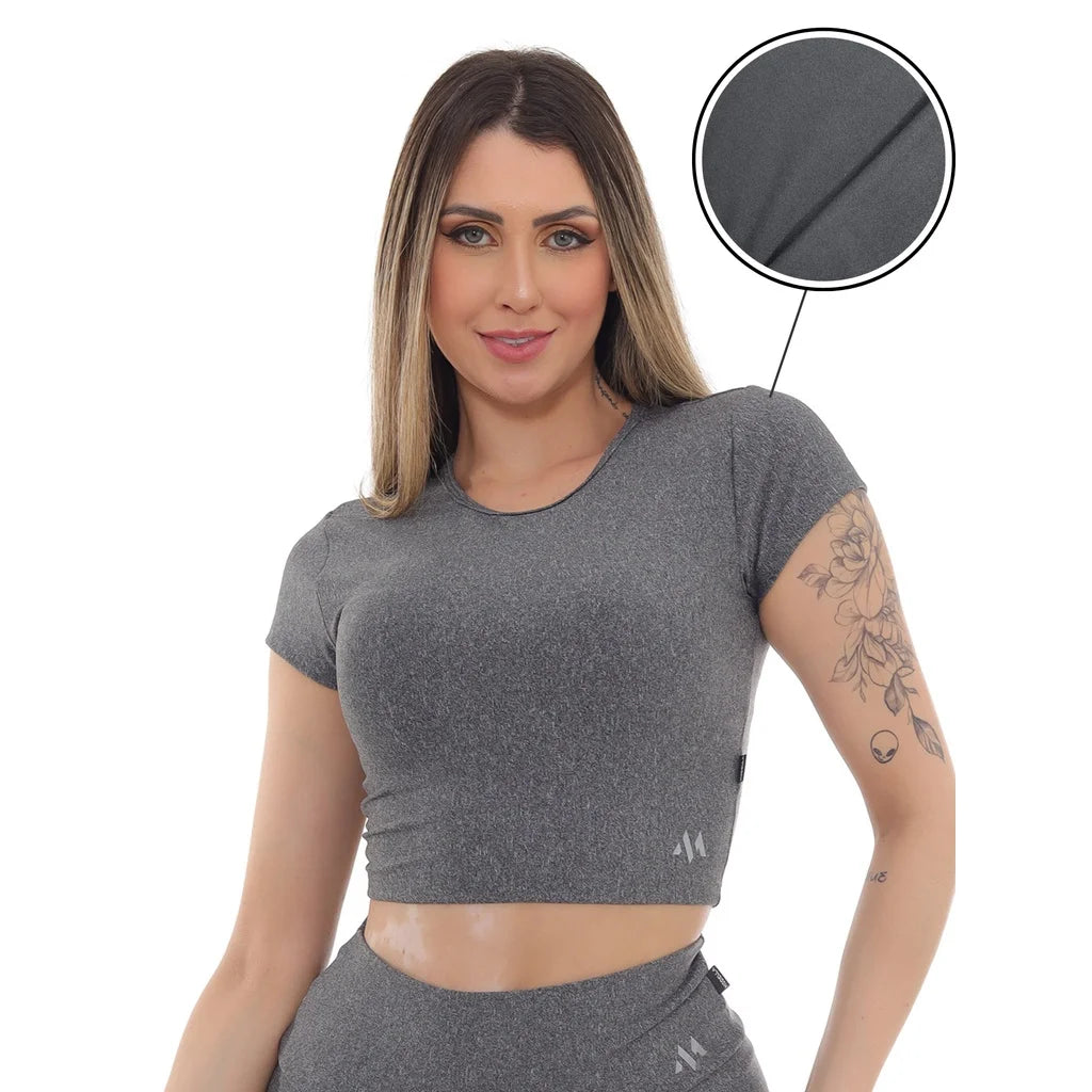 Cropped Felpado para Treino