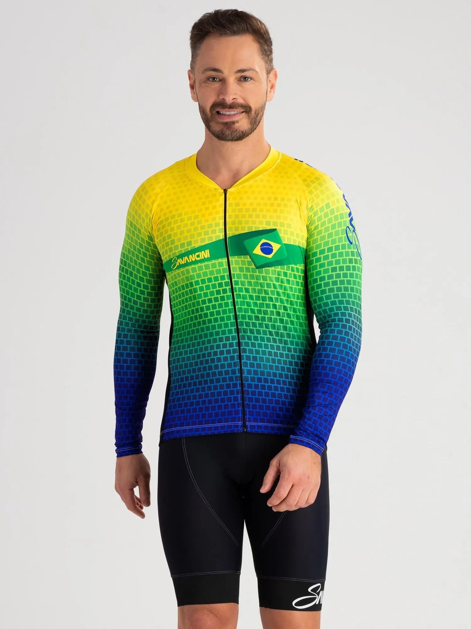 Camisa para Ciclismo Masculina de Poliéster