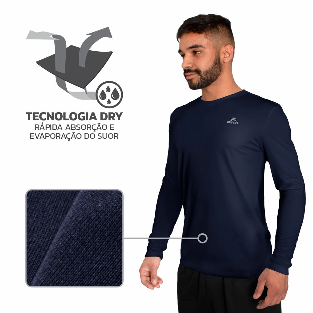 Camisa Dry  - Proteção UV50 - Manga Longa