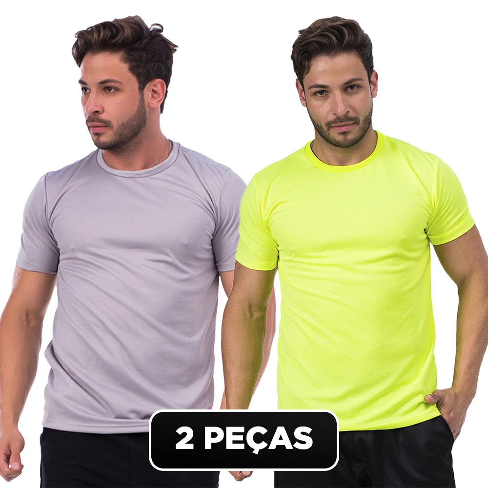 Kit 2 Camisetas Dry Fit Masculina