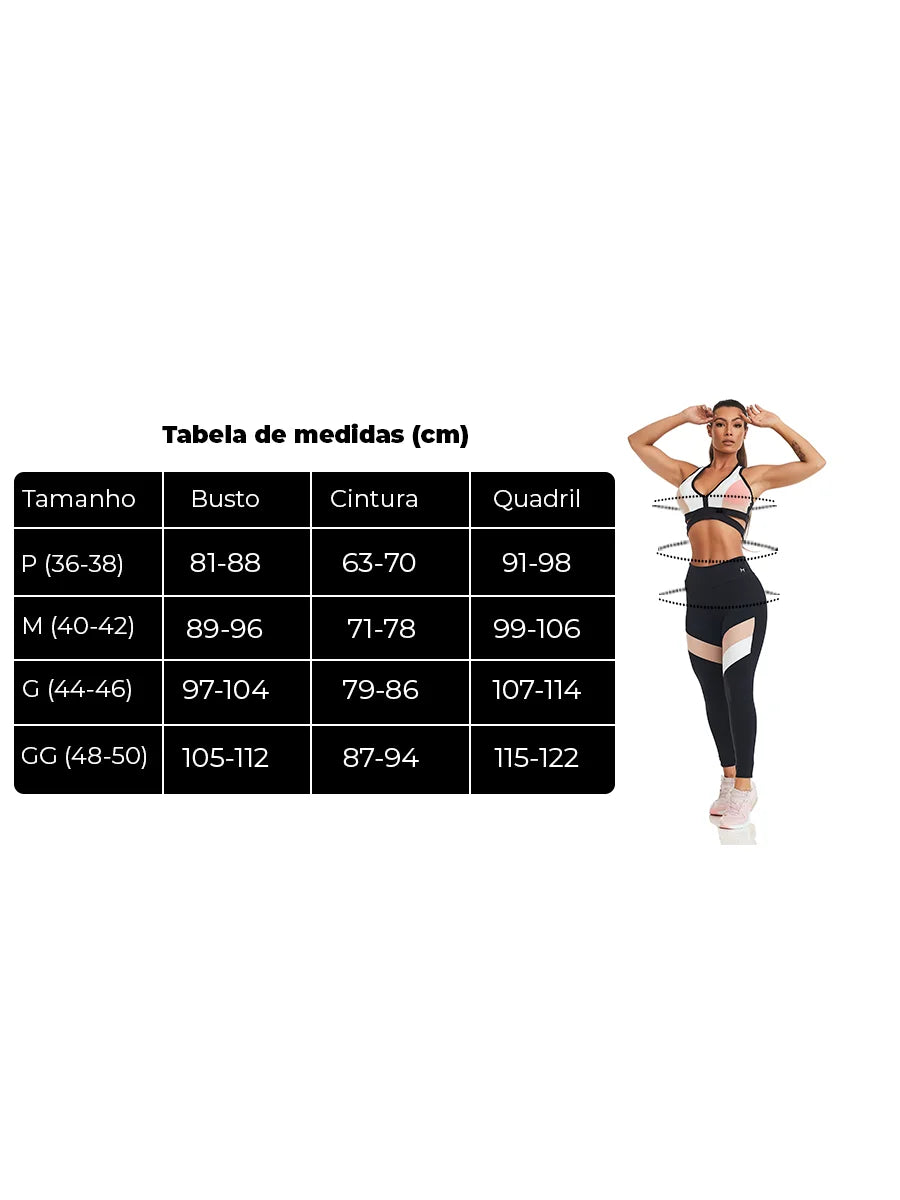 Conjunto Essence Top com Bermuda Suplex Com Bolso