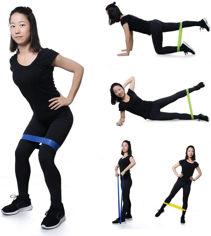 Kit 5 Faixas Elásticas Para Exercícios Multifuncional