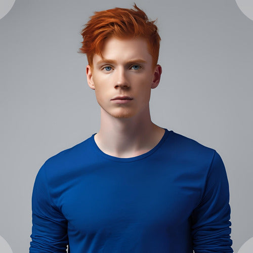 Camiseta Térmica Masculina Manga Longa Tecido Gelado Uv 50+